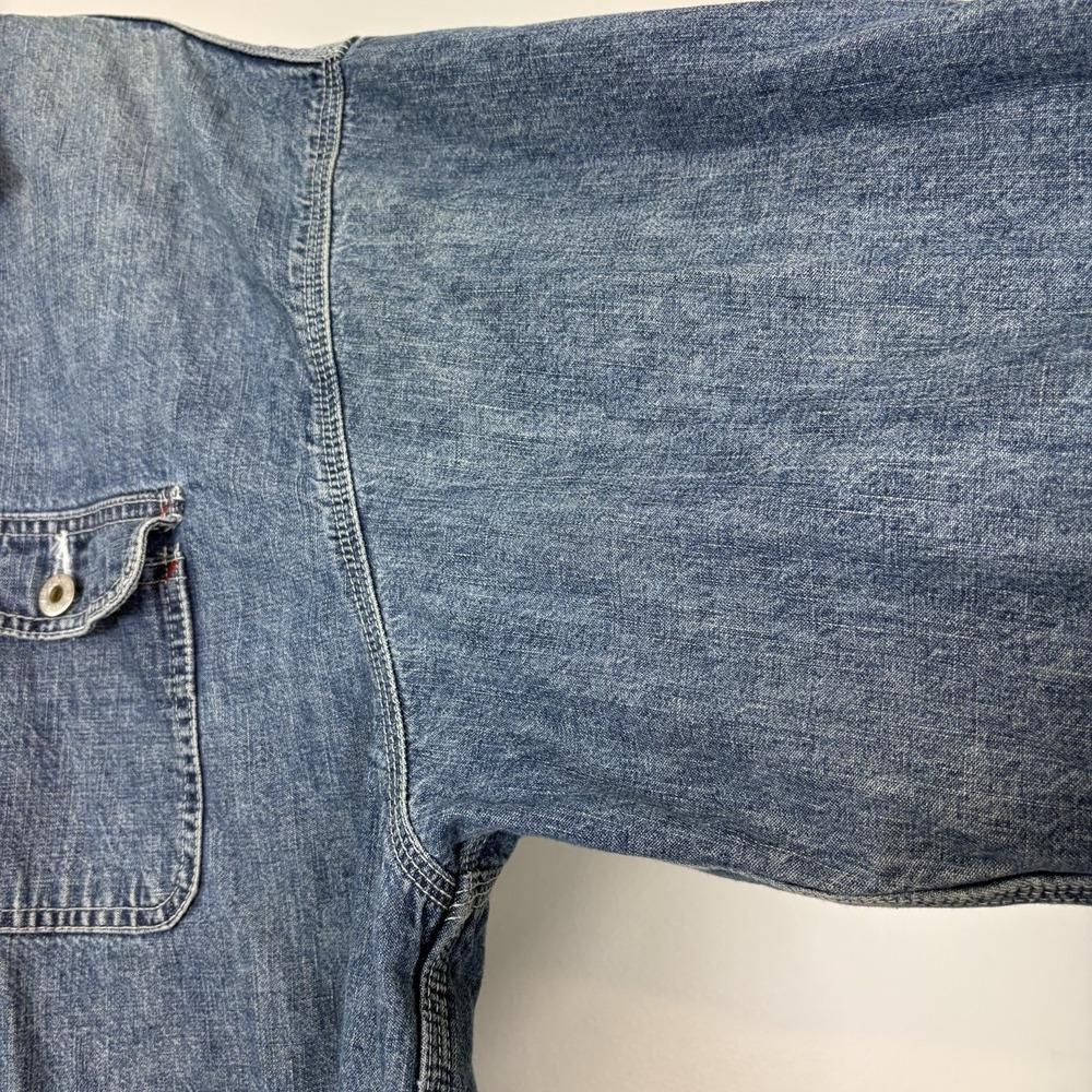 Vintage 90s GAP Denim Chore Jacket Sz Medium M Workwear - Picture 9 of 13